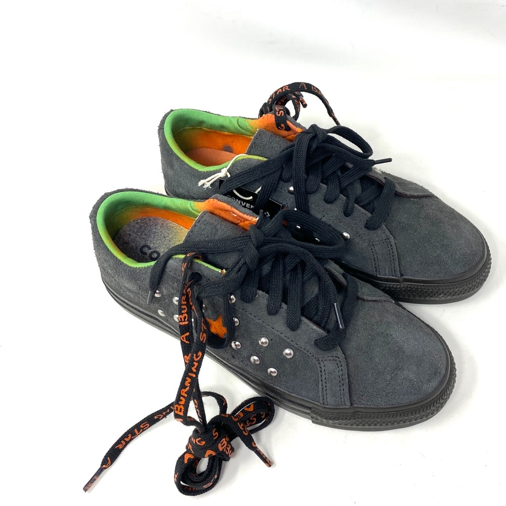 Converse One Star A Burning Star Black Sneakers Suede Low Women's Size A01763C - Picture 3 of 10